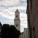 Il campanile della chiesa ricalca quelli romanici-pugliesi delle cattedrali di Bari e di Palo del Colle